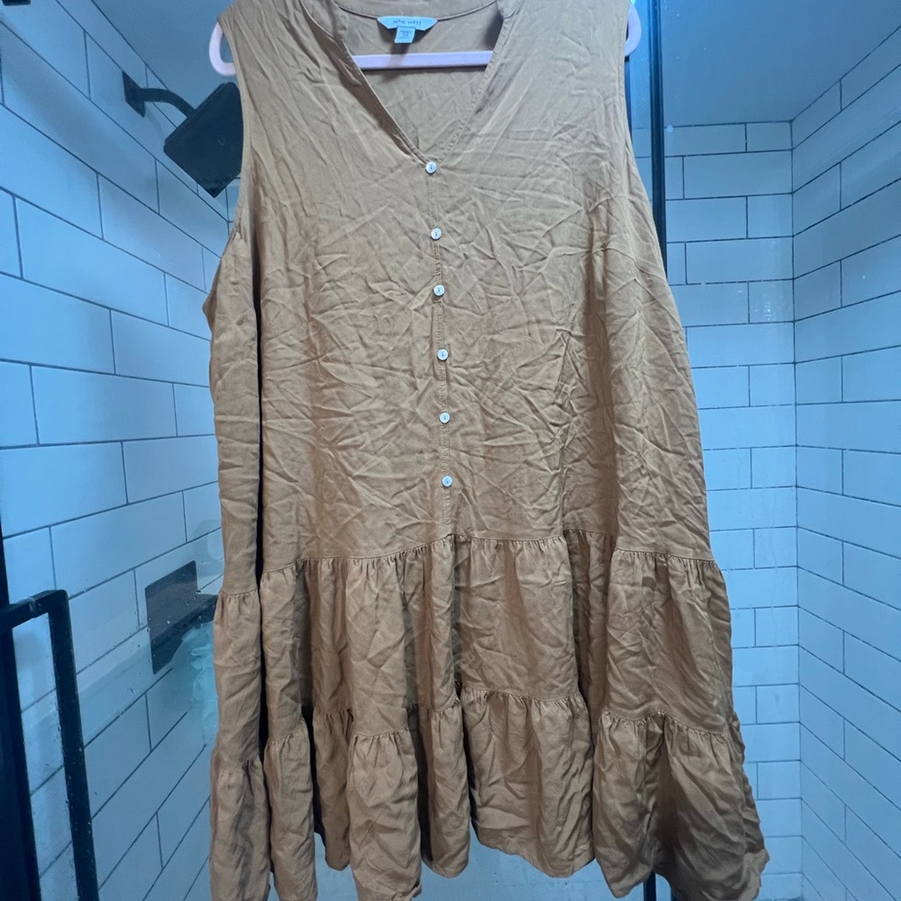 Nine West Sleeveless Button-Down Dress